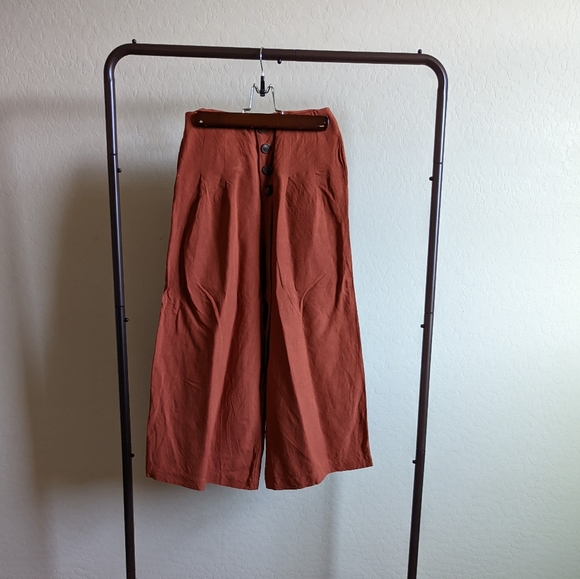 Elodie Pants - High Waisted Cropped Pants